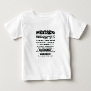 I Am A Lucky Brother Gifts For Brother Baby T-Shirt