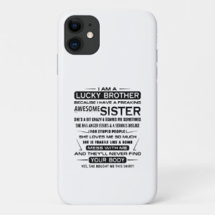 I Am A Lucky Brother Gifts For Brother Case-Mate iPhone Case