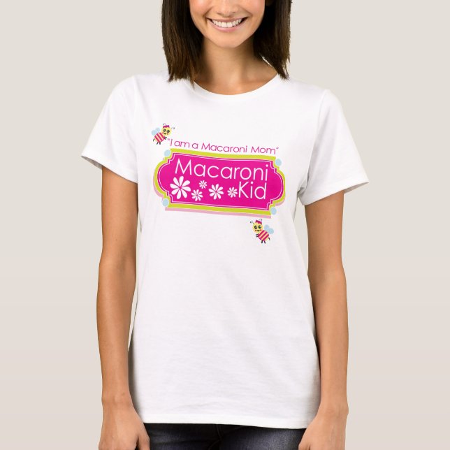 "I am a Macaroni Mum" Fitted Long Sleeve T-shirt (Front)