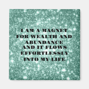 I Am a Magnet For Wealth Affirmation Sticker