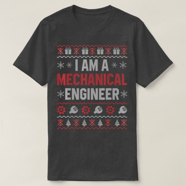 I Am A Mechanical Engineer Ugly Christmas Sweater  (Design Front)