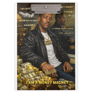 I AM A MONEY MAGNET CLIPBOARD