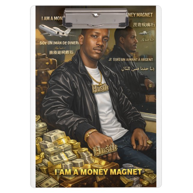 I AM A MONEY MAGNET CLIPBOARD (Front)