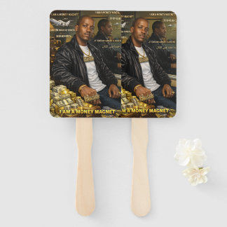 I AM A MONEY MAGNET HAND FAN