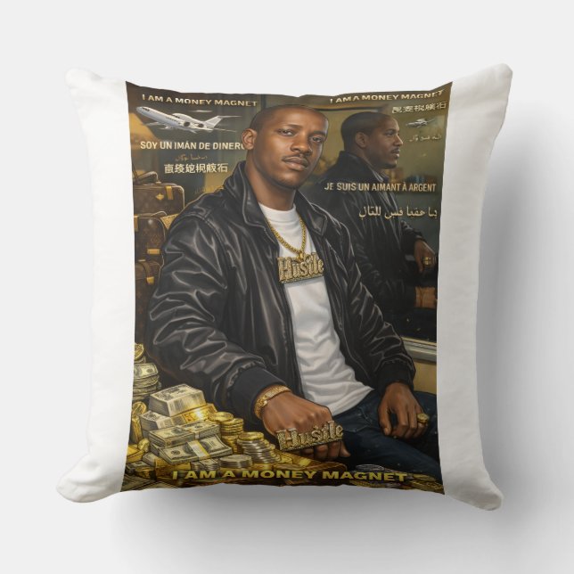 I AM A MONEY MAGNET THROW PILLOWS (Front)