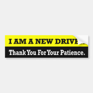 I Am A New Driver Bumper Sticker