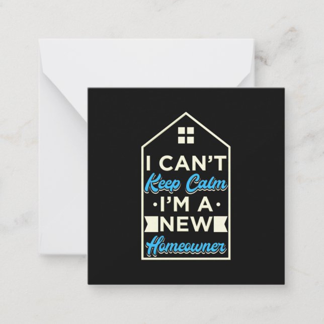 I Am A New Homeowner Card (Front)