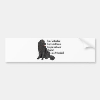 I am a Newfoundland Bumper Sticker