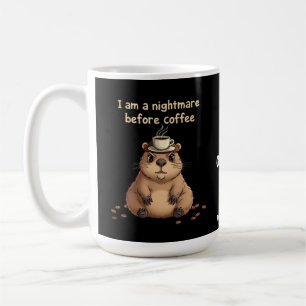 I Am a Nightmare Before Coffee, Lovers Motto Coffee Mug