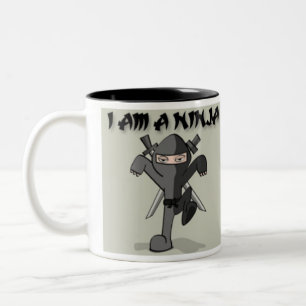 I AM A NINJA Two-Tone COFFEE MUG