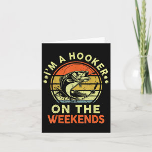 I Am A On Weekends - Fishing Dad Fisher Father Day Card