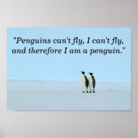 I Am A Penguin Poster