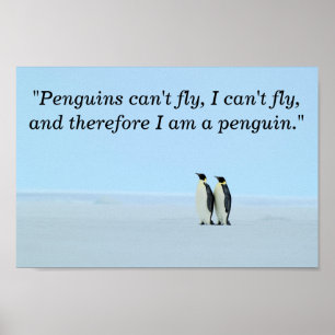 I Am A Penguin Poster
