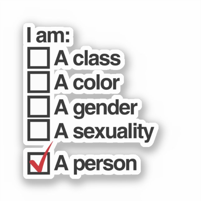 I am a person (Front)