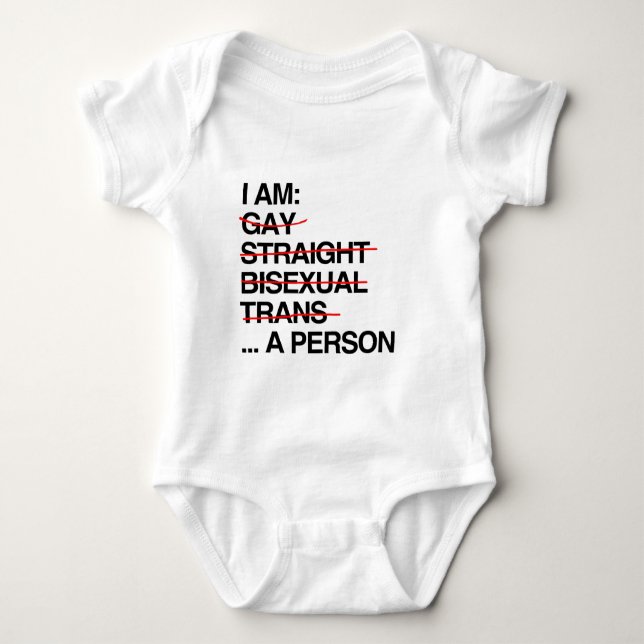 I AM A PERSON BABY BODYSUIT (Front)
