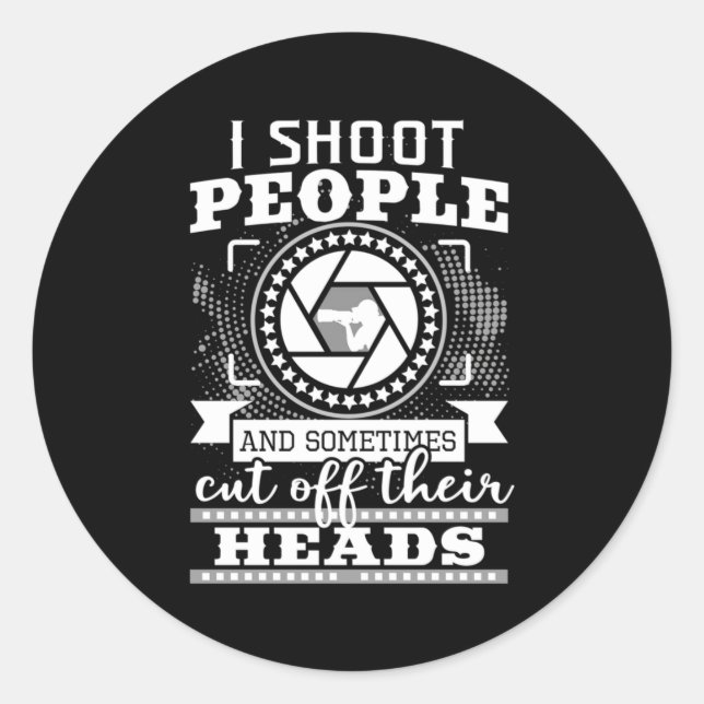 I Am A Photographer Classic Round Sticker (Front)