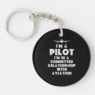 I am a Pilot Funny Key Ring