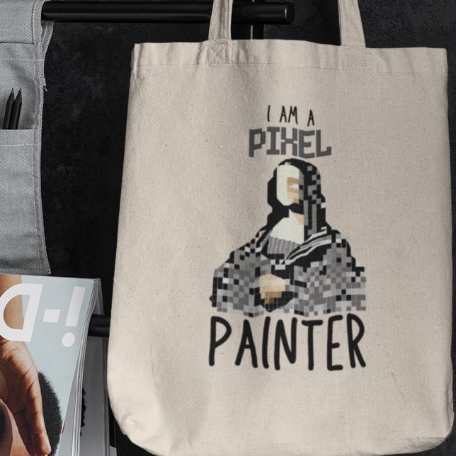 I am a Pixel Painter Digital Artist Creative Funny Tote Bag (Grab yours today and let your creativity shine!)