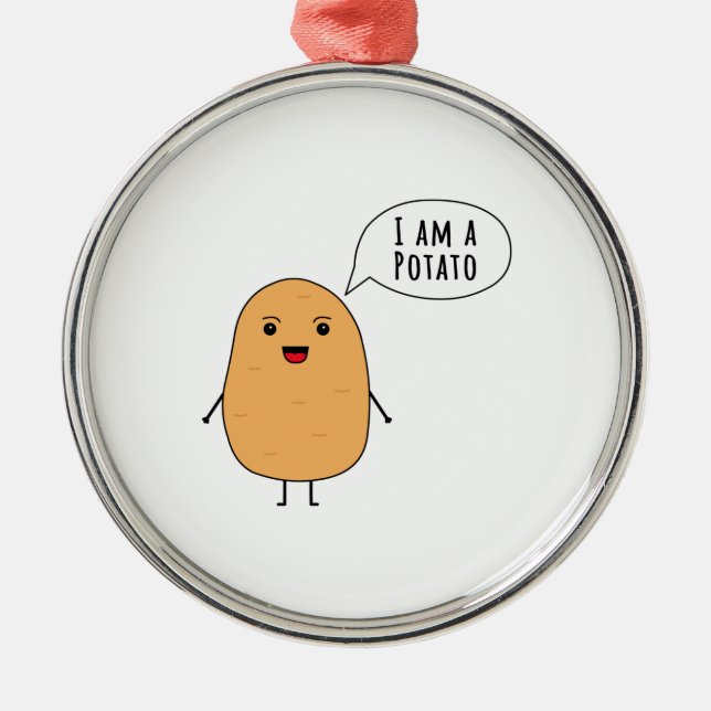 I am a potato metal tree decoration (Front)
