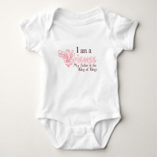I am a princess King of Kings Baby Bodysuit