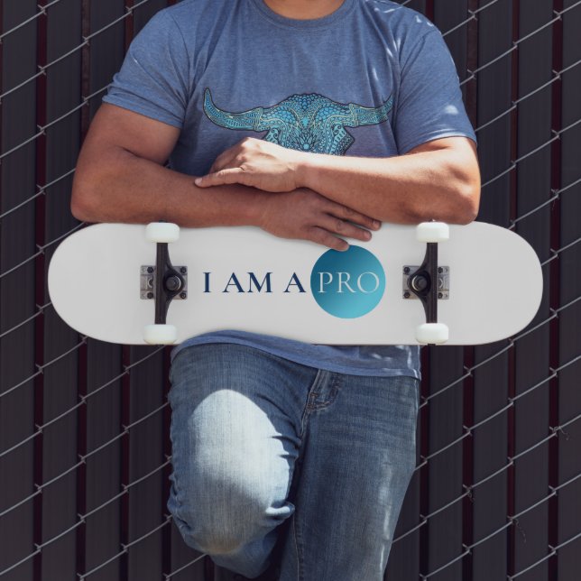 I Am a Pro – Minimal Athletic Statement Design Skateboard (Outdoor 3)