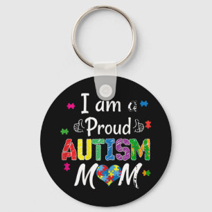 I Am A Proud Autism Mum Shirt. Great gift idea for Key Ring