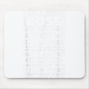 I Am a Proud Boss of Freaking Awesome Employees Sh Mouse Pad