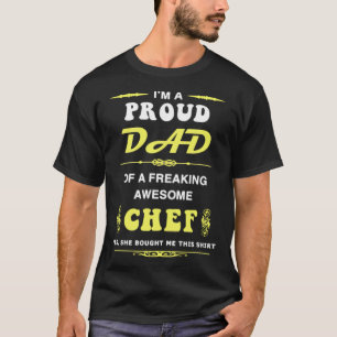 I Am A Proud Dad Chef food pirate pastry chef  T-Shirt