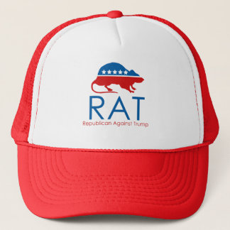 I am a R.A.T: Republican Against Trump Trucker Hat