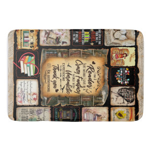 I Am A Reader Blanket, Book Lover Blanket, Bath Mat