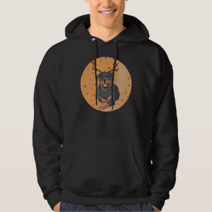 I Am A Rottweiler Her Is My Moon Hoodie