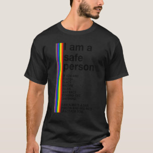 I Am A Safe Person Lgbt Community Gay Pride Month T-Shirt