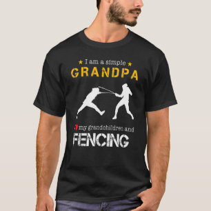 I Am A Simple Grandpa I Love My Grandchildren And  T-Shirt