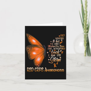 I Am A Storm Rsd Crps Awareness Butterfly Card