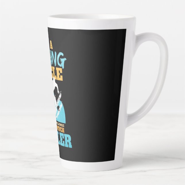 I Am A Surfing Uncle Latte Mug (Right)