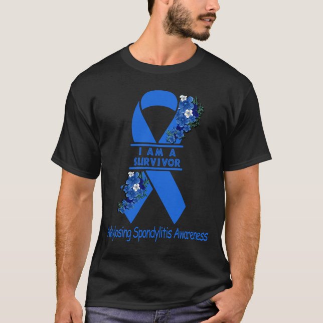 I Am A Survivor Ankylosing Spondylitis Awareness T-Shirt (Front)
