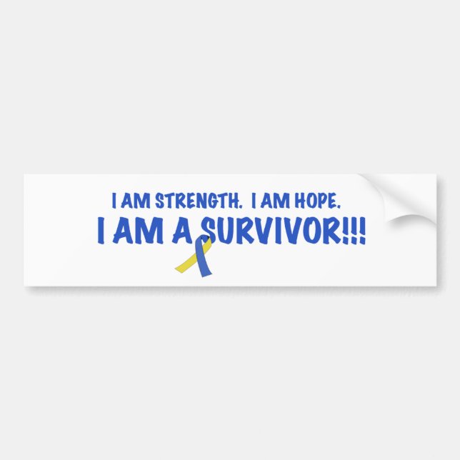 I am a Survivor!!! Bumper Sticker (Front)