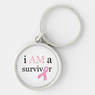 i AM a survivor (Pink) Key Ring