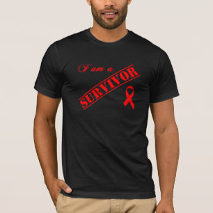 I am a Survivor - Red Ribbon T-Shirt