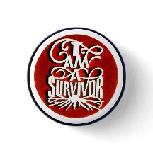     I AM A SURVIVOR Round Button 