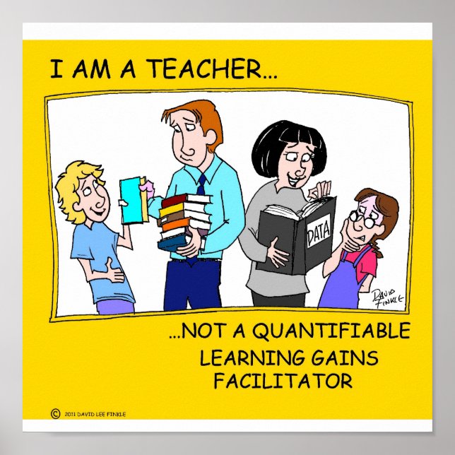 I am a teacher poster (Front)