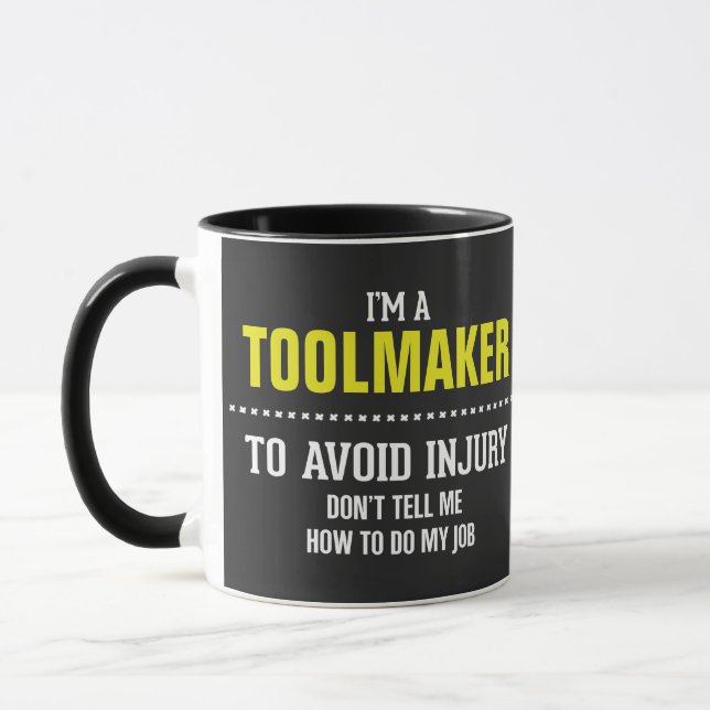 I am a toolmaker mug (Left)
