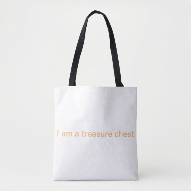 I am a treasure chest tote bag (Front)