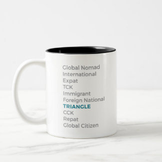 I Am A ... Triangle (right handed) Two-Tone Coffee Mug