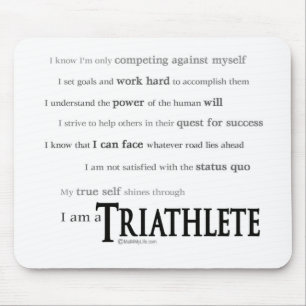I am a Triathlete Mouse Pad