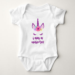 I Am A Unicorn Baby Bodysuit