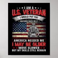 I Am A Us Veteran Uniform Back On If American Need