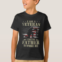 I Am A Veteran Like My Father Before Me Shirt 4th 