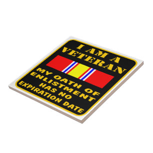 I Am A Veteran My Oath Of Enlistment Has No Expire Tile