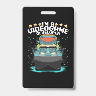 I Am A Video Game Developer ID Badge